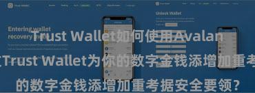 Trust Wallet如何使用Avalanche 奈何通过Trust Wallet为你的数字金钱添增加重考据安全要领？